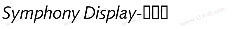 Symphony Display字体转换
